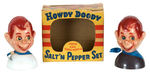 "HOWDY DOODY SALT 'N PEPPER SET" WITH AUTOGRAPHED BOX.