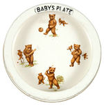 TEDDY BEAR SPORTS-THEMED "BABY'S PLATE."
