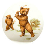 TEDDY BEAR SPORTS-THEMED "BABY'S PLATE."