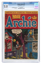 "ARCHIE COMICS" #17 NOVEMBER-DECEMBER 1945 CGC 5.0 VG/FINE.