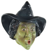 WIZARD OF OZ THE WICKED WITCH OF THE EAST/MARGARET HAMILTON PAINTED PLASTER STRING HOLDER.