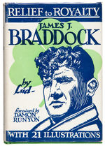 "RELIEF TO ROYALTY JAMES J. BRADDOCK" 1936 HARD COVER W/DUST JACKET.