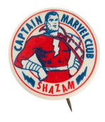 CELLULOID VERSION "CAPTAIN MARVEL CLUB" EARLY MEMBER'S BUTTON.