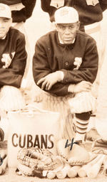 NEW YORK CUBANS 1935 FIRST YEAR TEAM PHOTO WITH MARTIN DIHIGO.