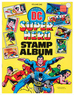 “OFFICIAL DC SUPERHERO STAMP ALBUM” LOT.