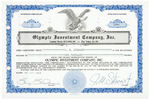JAMES STEWART SIGNED PERSONAL STOCK CERTIFICATE.