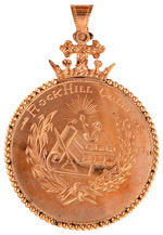 “ROCK HILL COLLEGE” 10K GOLD 1895 AWARD MEDAL.