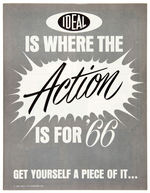 "IDEAL IS WHERE THE ACTION IS FOR '66" RETAILER'S PROMOTIONAL FOLDER .