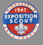 FIRST SEEN "MINNEAPOLIS AREA COUNCIL 1947 EXPOSITION SCOUT."