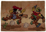 MICKEY MOUSE RUG PAIR.