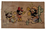 MICKEY MOUSE RUG PAIR.