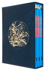 “STAR WARS” THREE VOLUME SLIPCASE SIGNED SET OF COMIC STRIP REPRINT BOOKS.