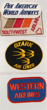 AIRLINE UNIFORM LOT OF 120 DIFFERENT PATCHES.