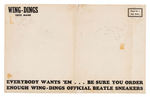 BEATLES "WING-DINGS" RETAILER'S PROMOTIONAL MAILER/SIGN.