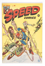 SPEED COMICS #41 JANUARY 1946 HARVEY PUBLICATIONS VANCOUVER COPY.