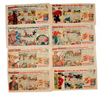 1949 COWBOY MOVIE STAR/QUAKER CEREAL ILLUSTRATED NEWSPAPER ADS.