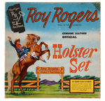 "ROY ROGERS GENUINE LEATHER OFFICIAL HOLSTER SET" BOXED.