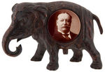 "GOP" CAST IRON ELEPHANT WITH INSET REAL PHOTO 2.25" TAFT BUTTON.