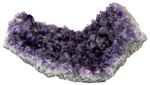 AMETHYST PLATE SPECIMEN WITH DEEP PURPLE COLORING.