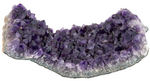 AMETHYST PLATE SPECIMEN WITH DEEP PURPLE COLORING.