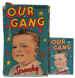 "HAL ROACH'S OUR GANG" NOVEL CANDY BOXES IN TWO SIZES.