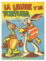TOBY TORTOISE AND THE HARE LINEN-LIKE BOOK ARGENTINIAN PRINTING.