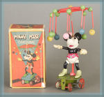 "MINNIE MOUSE CAROUSAL" RARE BOXED WIND-UP.