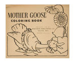 MOTHER GOOSE "OVER THE SHOULDER COLORING BOOK."