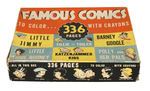"FAMOUS COMICS" BOXED COLORING PAGES SET.