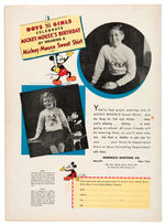 "MICKEY MOUSE MAGAZINE" VOL. 2 NO. 1 OCTOBER, 1936.