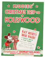 "KIDDIES' CHRISTMAS TRIP TO HOLLYWOOD" RARE PREMIUM BOOK.