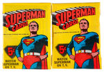 "SUPERMAN" TOPPS UNOPENED CARD PACKS.