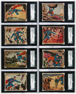 "SUPERMAN GUM" GUM INC. SGC GRADED LOW NUMBER CARD SET 1-48.