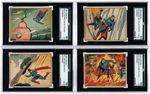 "SUPERMAN GUM" GUM INC. SGC GRADED HIGH NUMBER CARD SET 49-72.