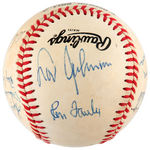 BROOKLYN/LOS ANGELES DODGERS MULTI-SIGNED BASEBALL WITH 14 SIGNATURES.