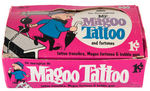 "MR. MAGOO TATTOO AND FORTUNES" FLEER FULL GUM DISPLAY BOX.