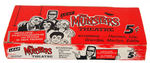 "THE MUNSTERS" LEAF EMPTY CARD/STICKER DISPLAY BOX.