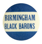 “BIRMINGHAM BLACK BARONS” NEGRO LEAGUE BUTTON FROM WILLIE MAYS ERA.