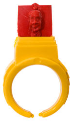 HOWDY DOODY JACK-IN-THE-BOX RING RED TOP VARIETY.