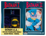 "BATMAN THE DARK KNIGHT RETURNS" SET OF 2 FRENCH HARDCOVERS SIGNED BY FRANK MILLER.
