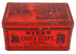 "DYER’S INDIAN HERB COUGH DROPS" EARLY TIN.