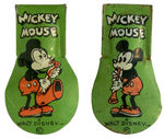 “MICKEY MOUSE” PAIR OF EARLY 1930s LITHO TIN CLICKERS.