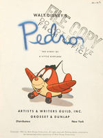 “PEDRO” FILE COPY HARDCOVER WITH DUST JACKET.