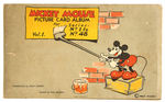 “MICKEY MOUSE” SERIES 1 GUM CARD ALBUM (FIRST VERSION) WITH CARDS.