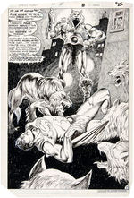 "WORLD'S FINEST" #323 JOSE DELBO ORIGINAL COMIC BOOK SPLASH PAGE ART.