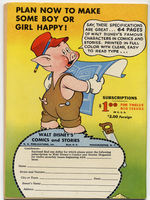 WALT DISNEY COMICS AND STORIES #7  APRIL 1941 DELL PUBLISHING.