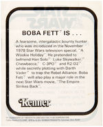 "STAR WARS BOBA FETT" BOXED MAIL-AWAY ACTION FIGURE.