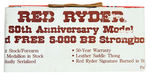 "RED RYDER" BOXED COMMEMORATIVE MODEL DAISY B-B GUN VARIETY WITH BOX OF BBs.