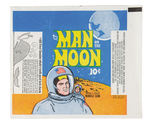“MAN ON THE MOON” GUM CARD SET W/WRAPPER.