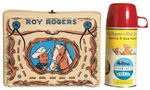 “ROY ROGERS SADDLEBAG” VINYL LUNCHBOX WITH THERMOS.